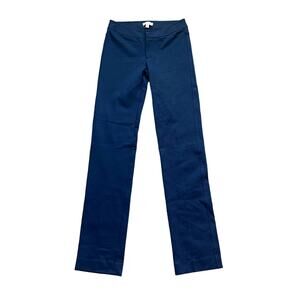 Lilly Pulitzer Women's Straight Leg Pants 2 Blue Tall Inseam 33 Stretch Workwear